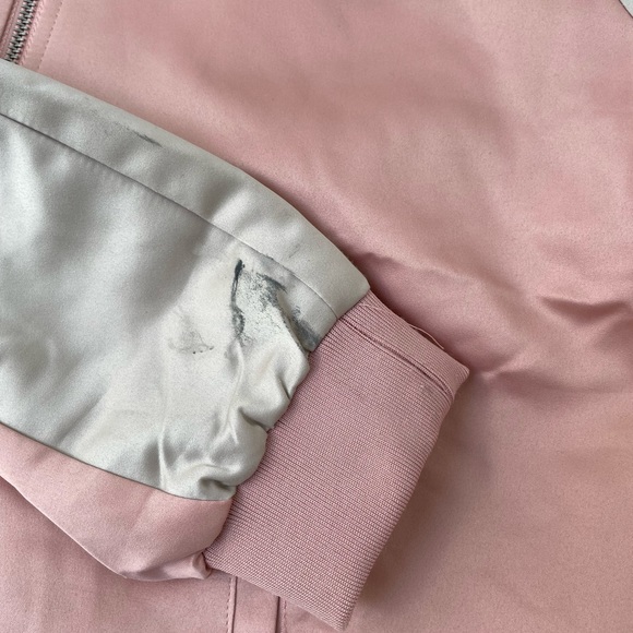 Pink Forever 21 Bomber Jacket, size medium Unisex - Picture 3 of 5